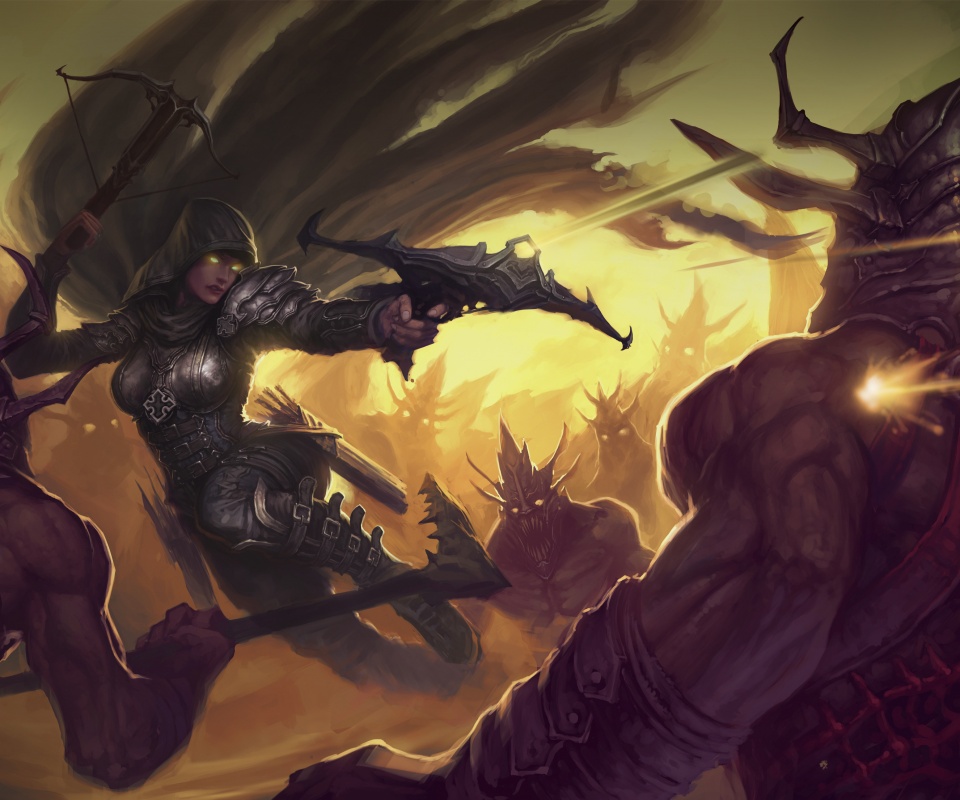 Охотник на демонов из Diablo 3 обои