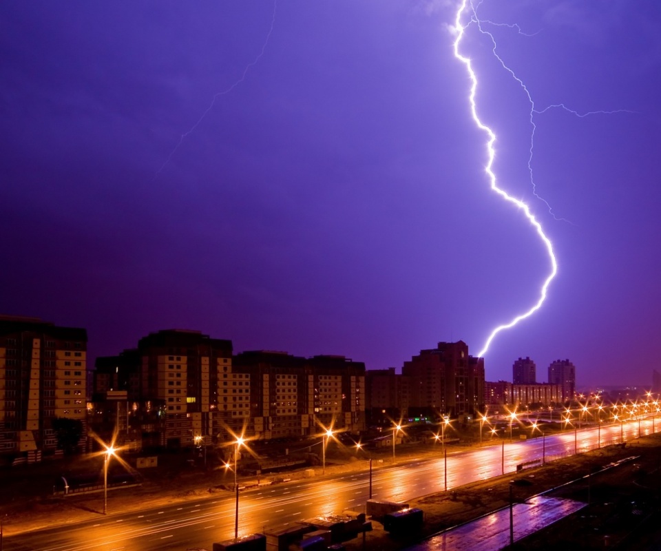 Молния обои