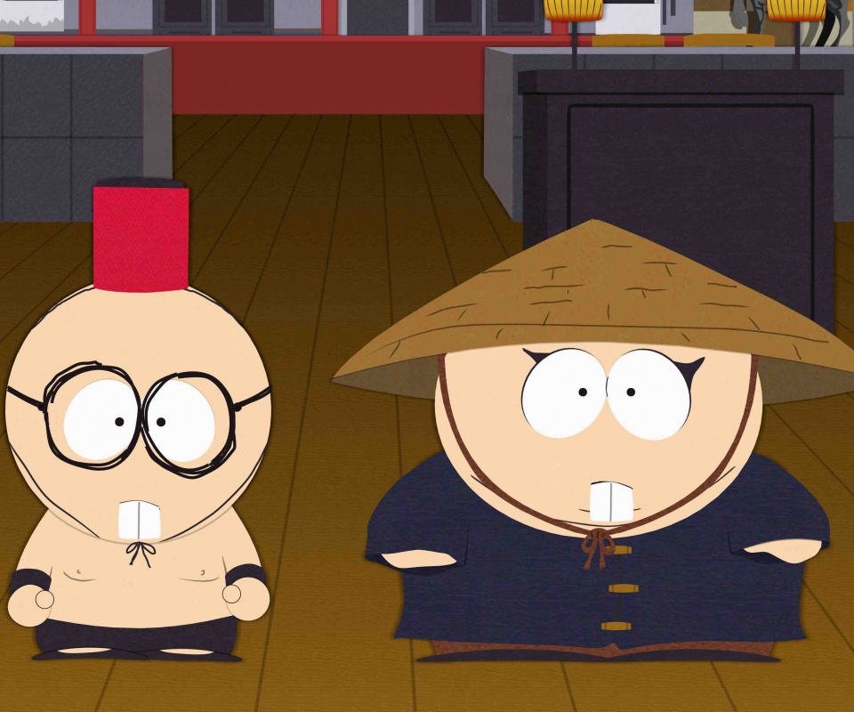 Баттерс Стотч и Эрик Картман в Китайской проблеме обои