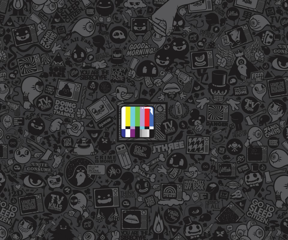 Телевидение убивает всё! обои