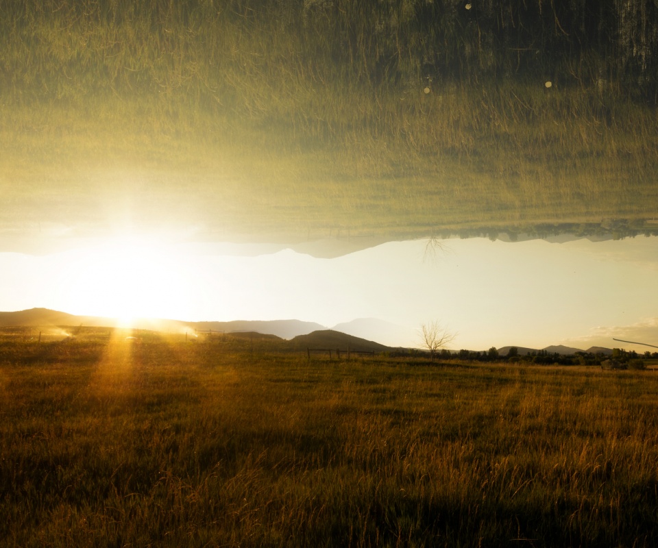 Перевернутый пейзаж обои