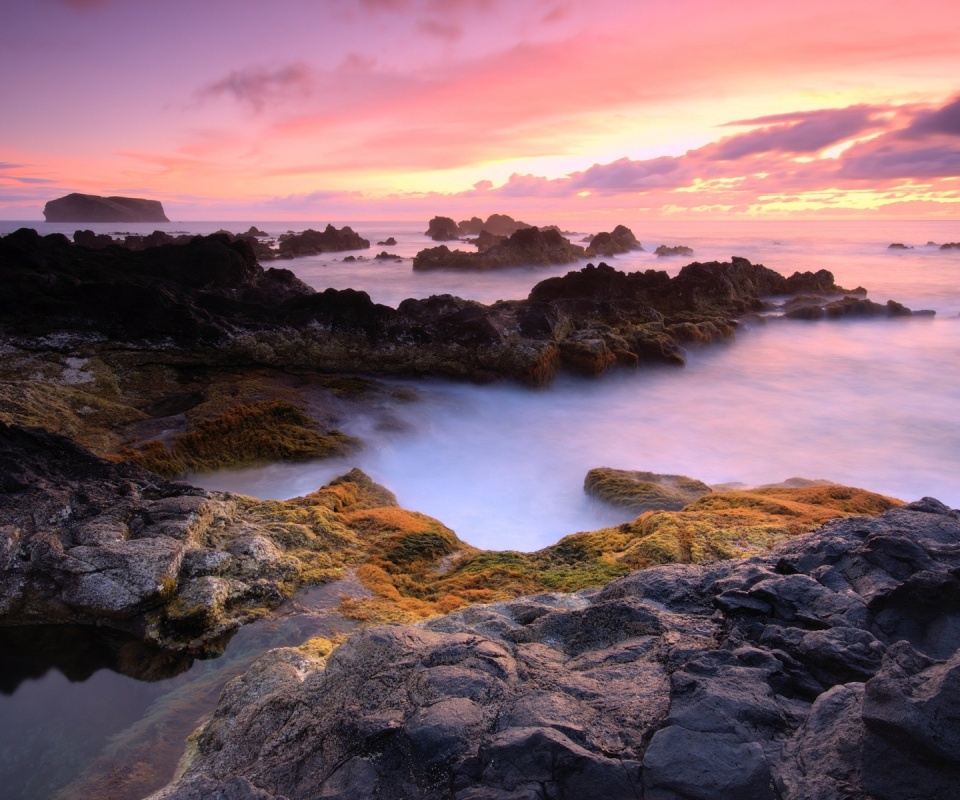 Острова в тумане обои