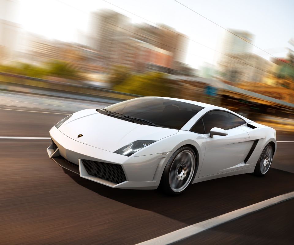 Серый Ламборджини обои