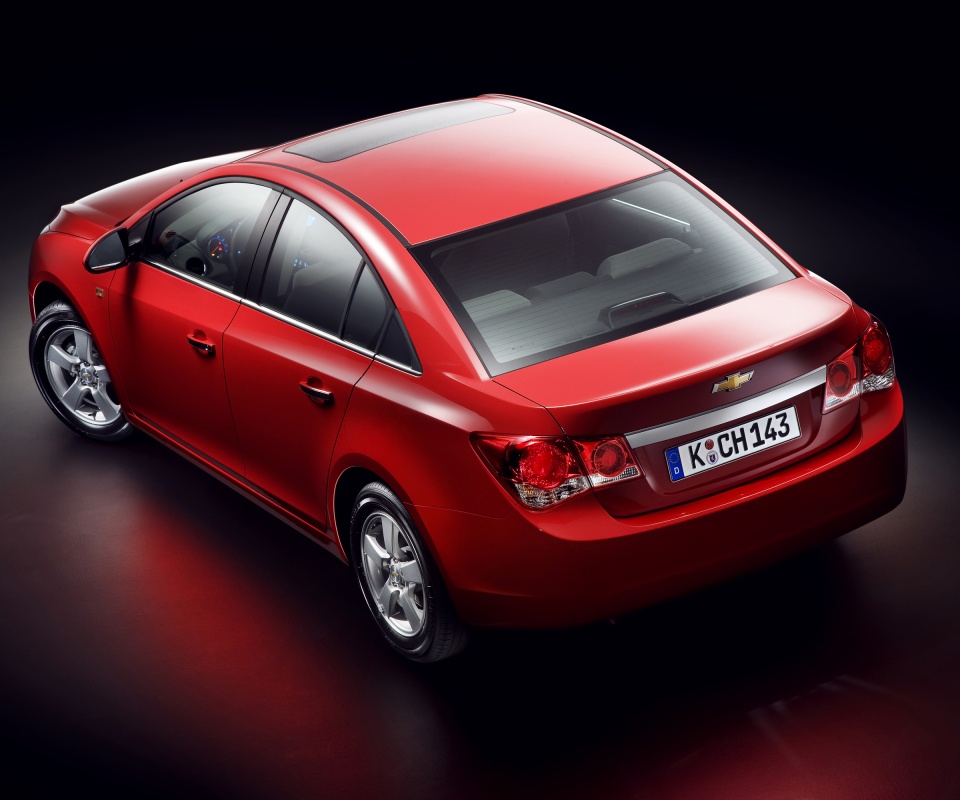 Шевроле Cruze красного цвета обои