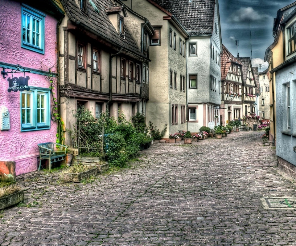 Старый городок обои