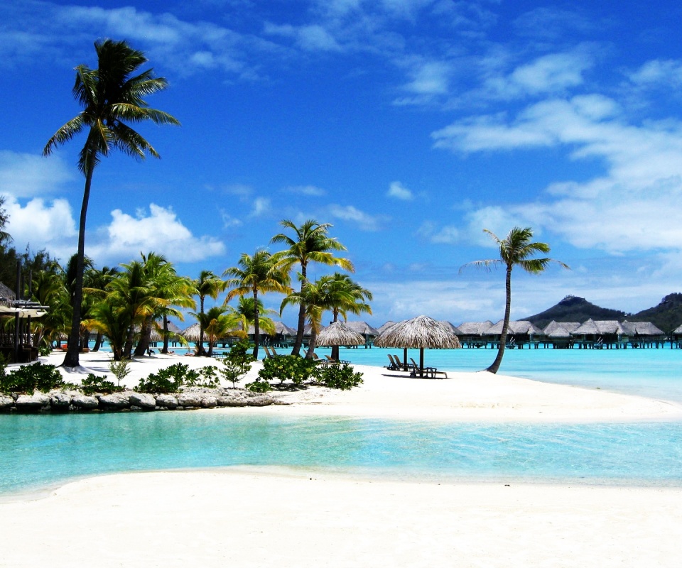 Побережье Бора-бора обои