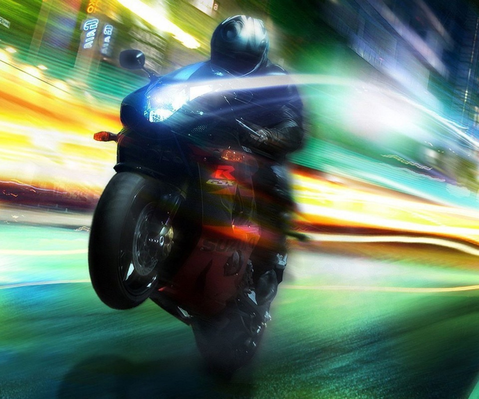 Сокрость на мотоцикле обои