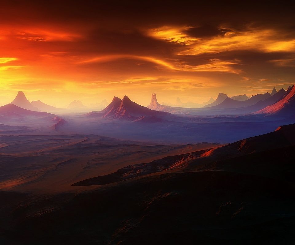 Инопланетный ландшафт обои