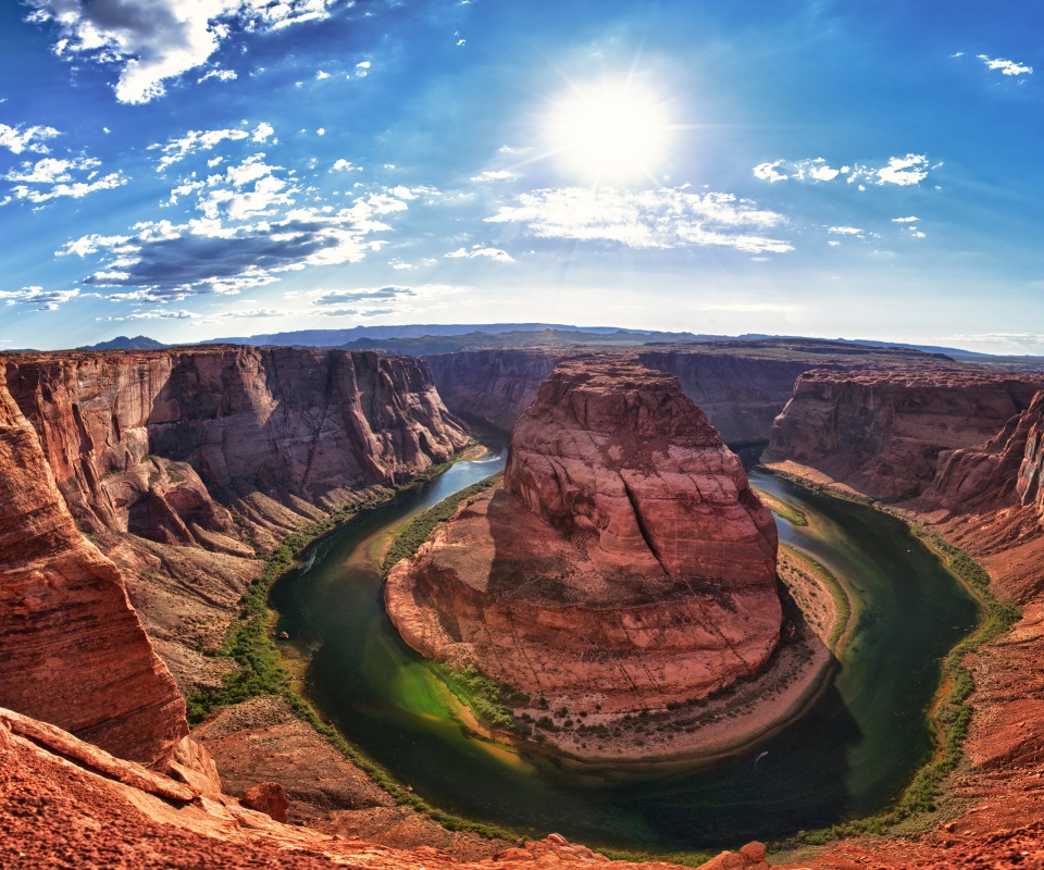 Каньон летом обои