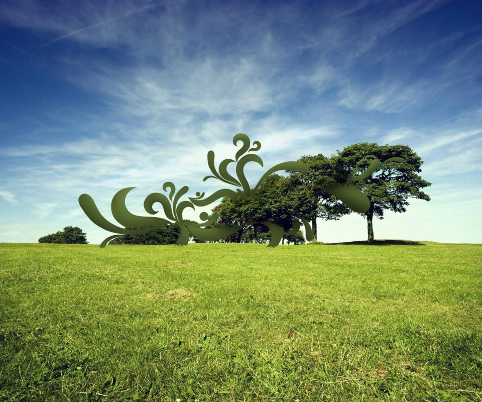 На равнине обои