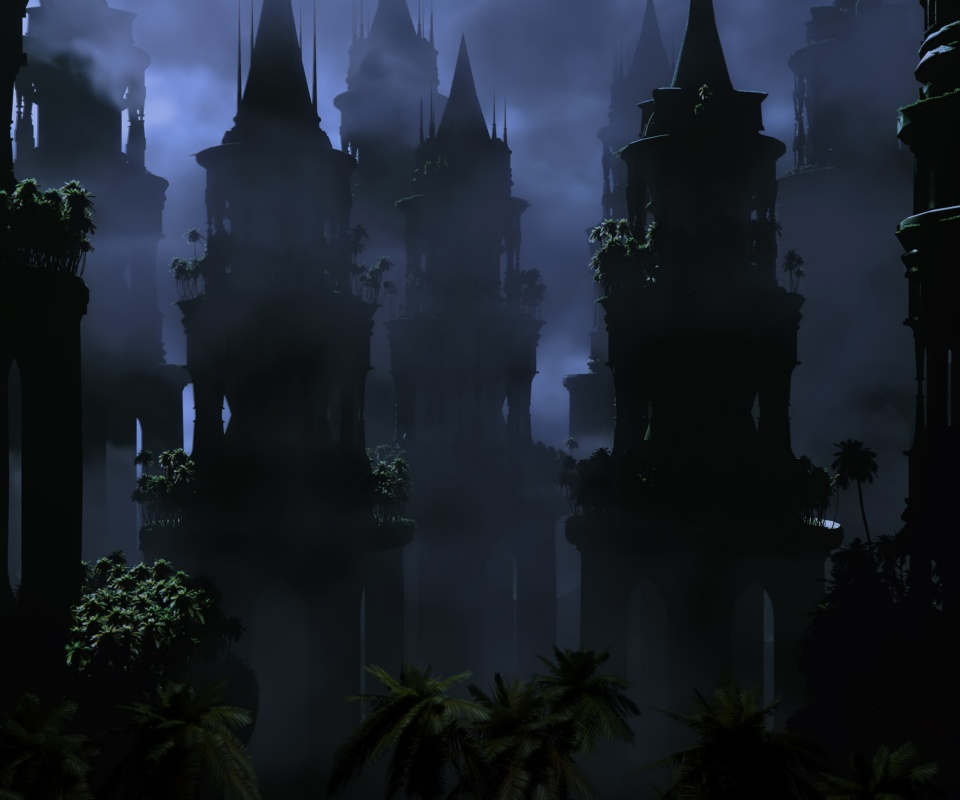 Заброшенные башни обои