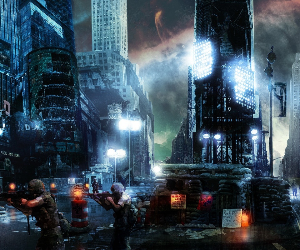 Укрепления на Таймс-сквер обои