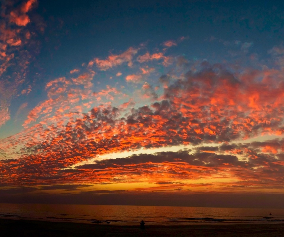 Изумитеьное закатное небо обои