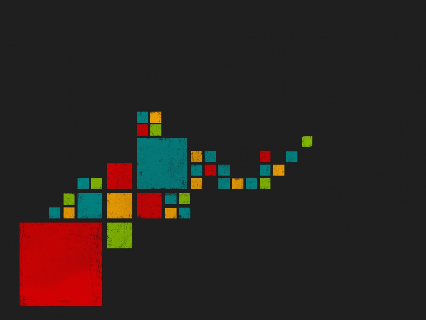 Цветные кубы обои