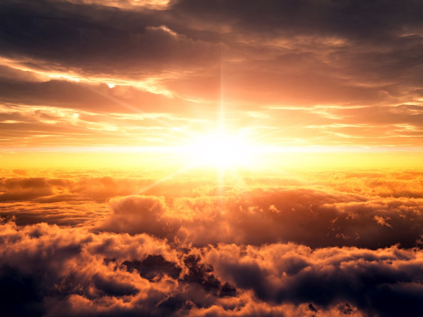 Небеса и солнце обои