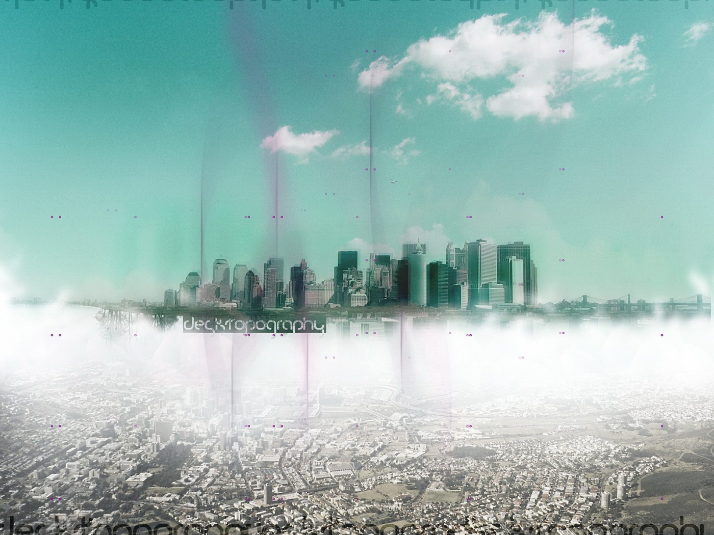 Летающий город обои