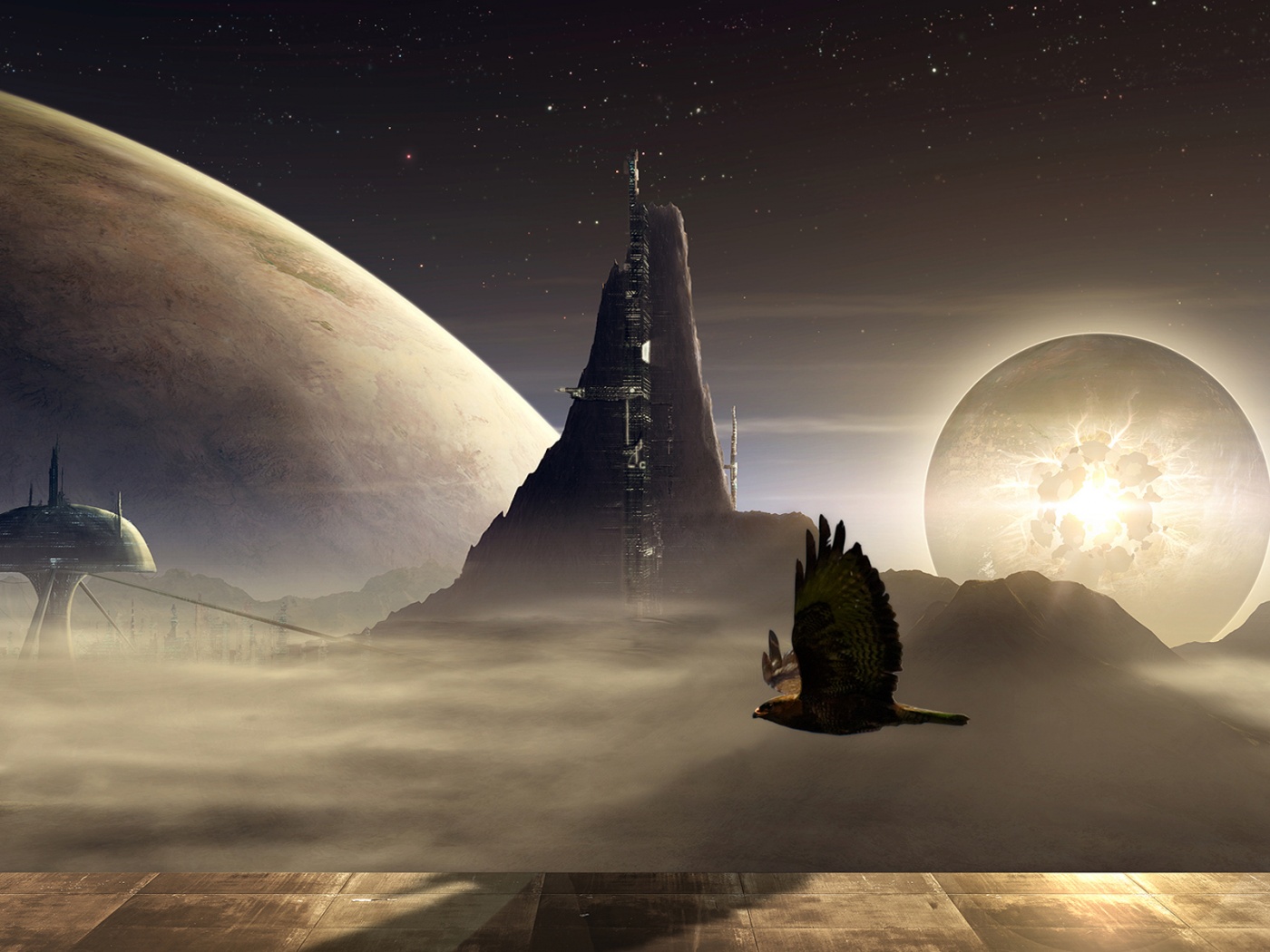 Город на другой планете обои