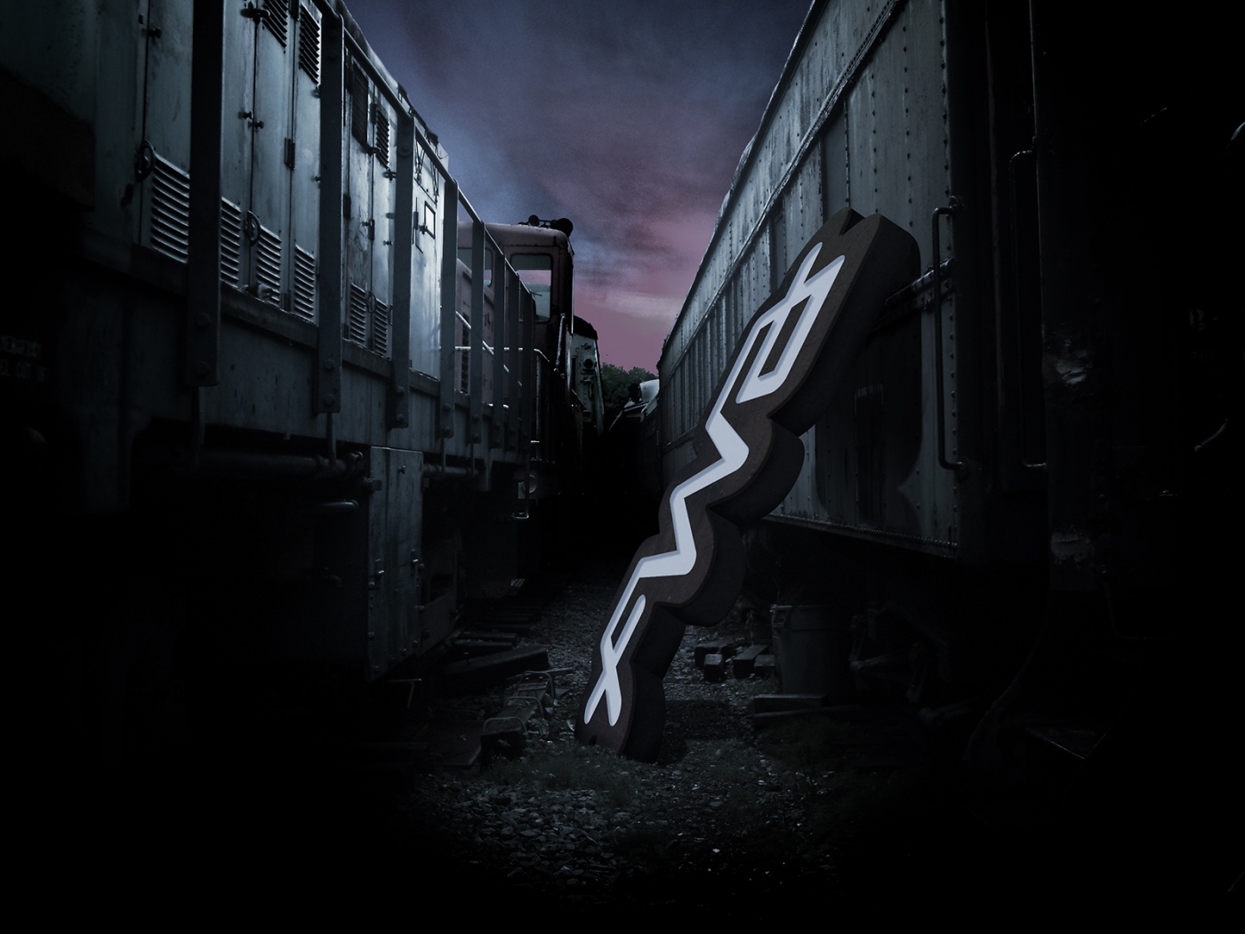 Упавшая вывеска обои