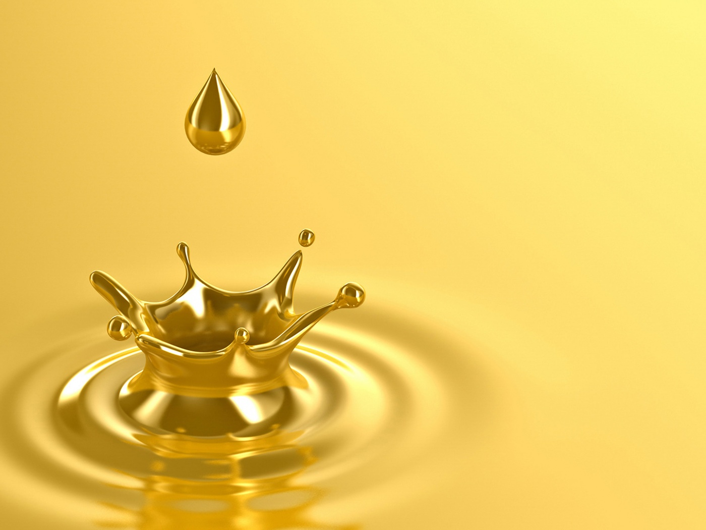 Золотая капля обои