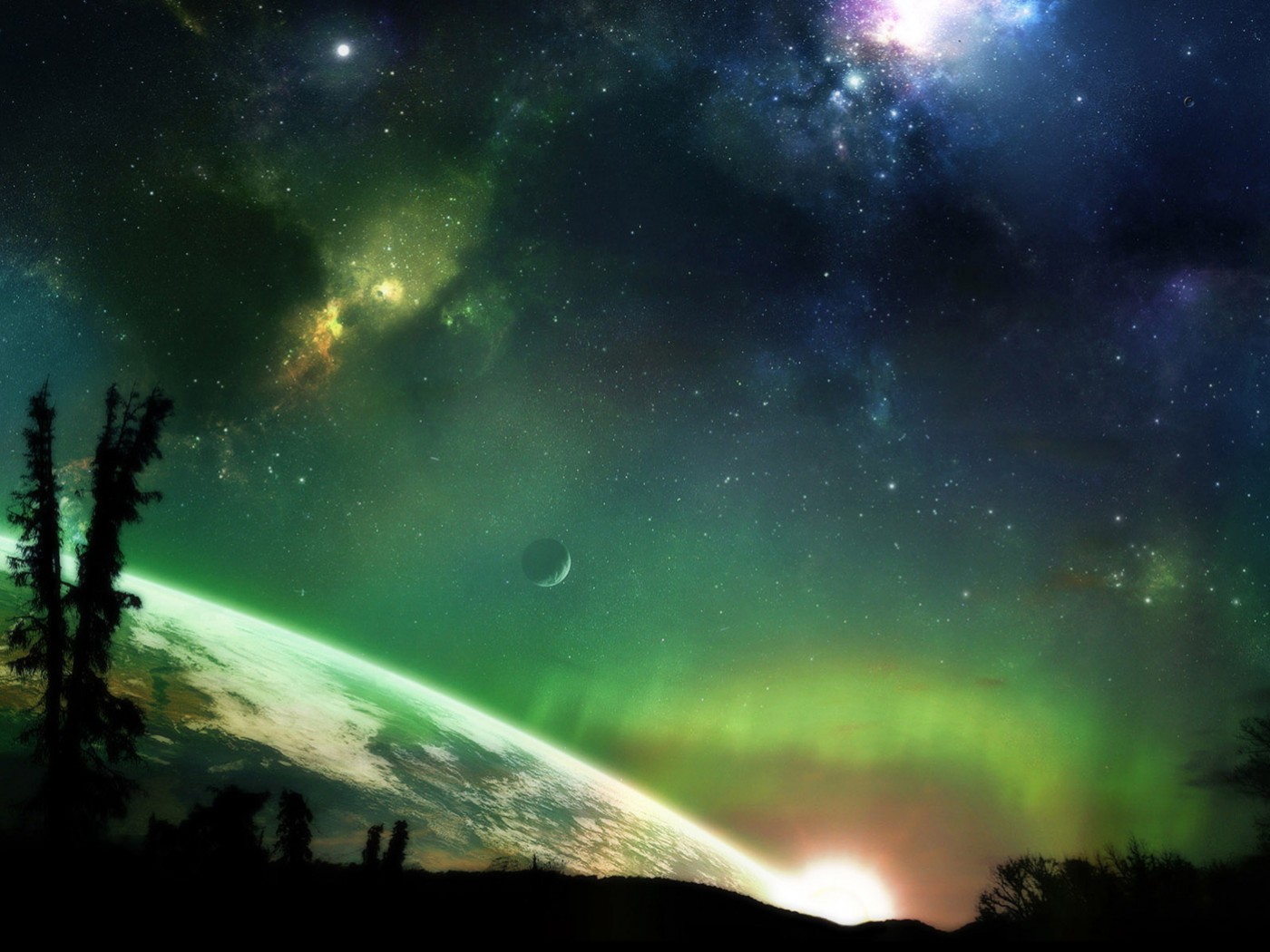 Северное сияние обои