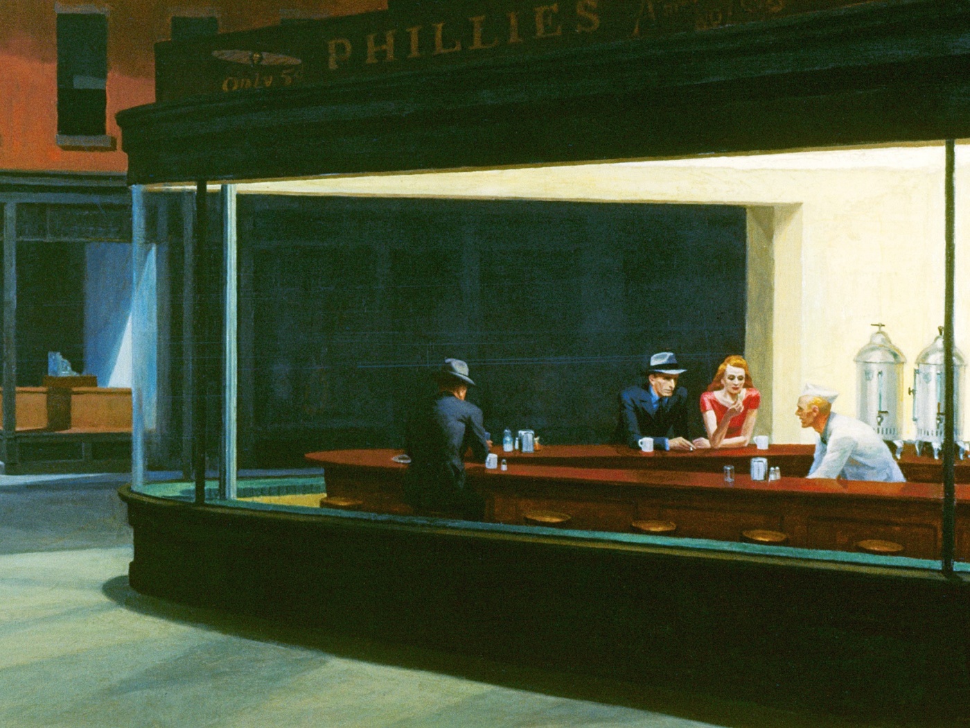 Ночное кафе обои