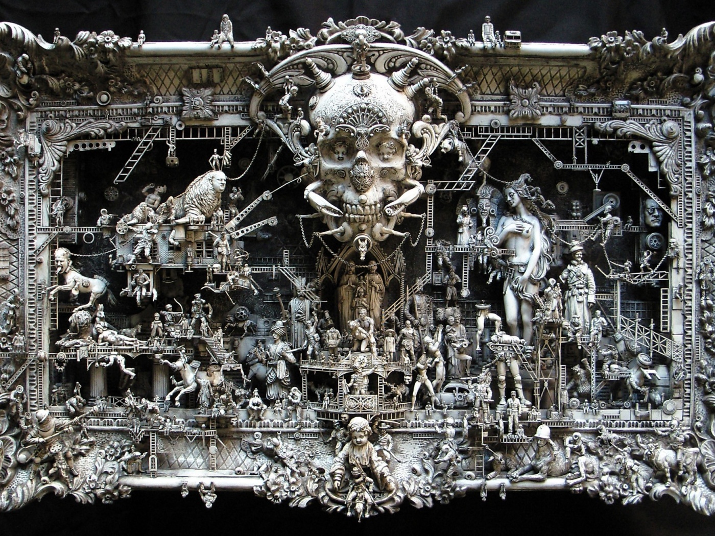 Адская скульптура обои