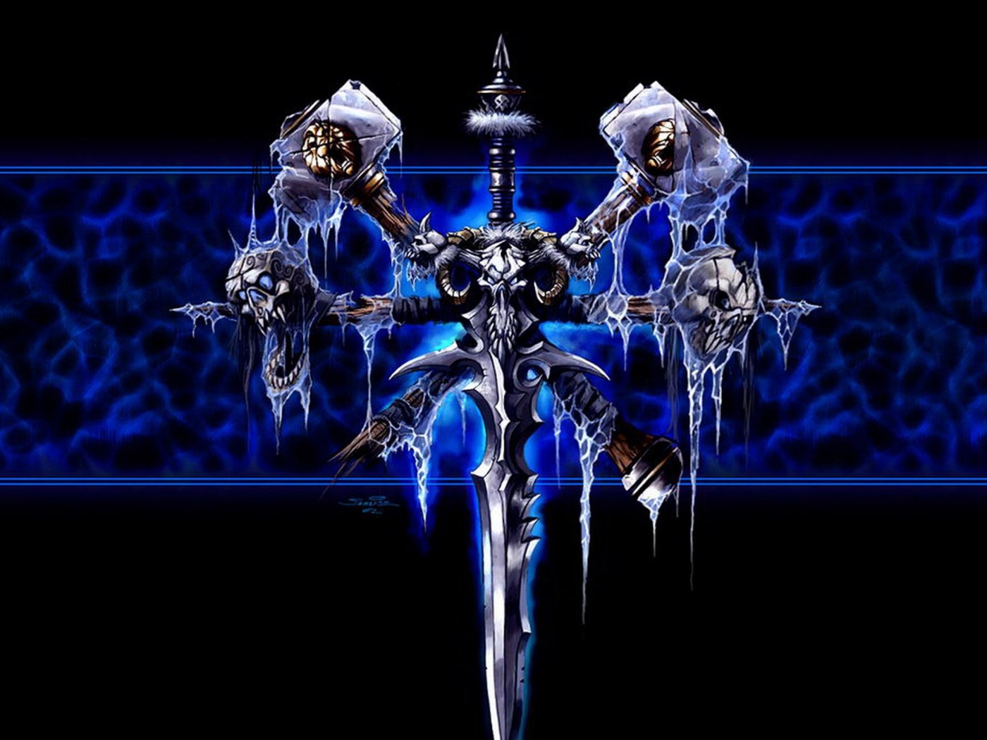 Логотип WarCraft Frothen Throne обои