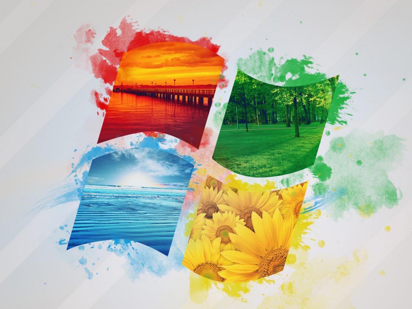 Логотип Winfdows bз фотографий природы обои