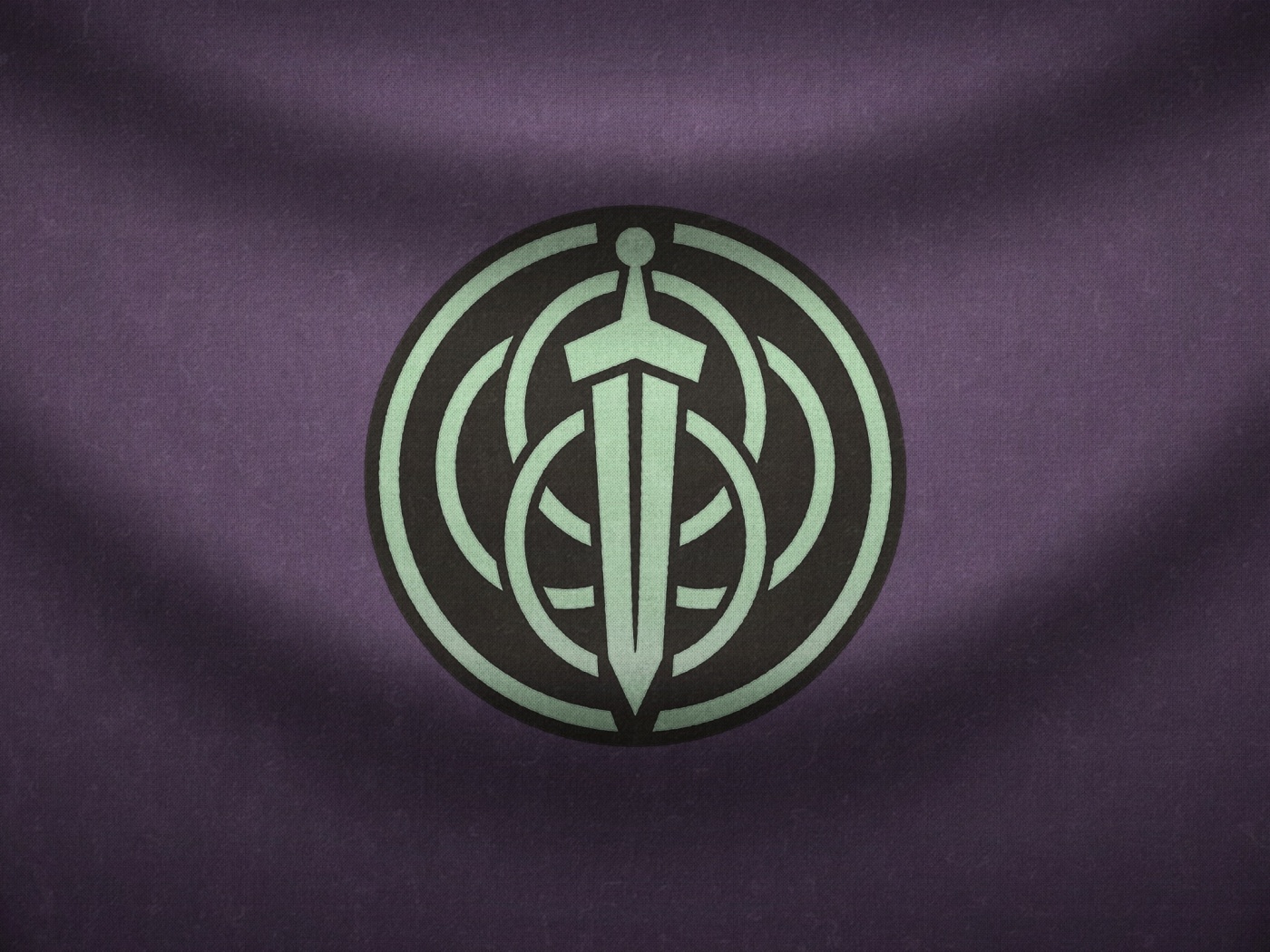 Меч на фоне колец обои