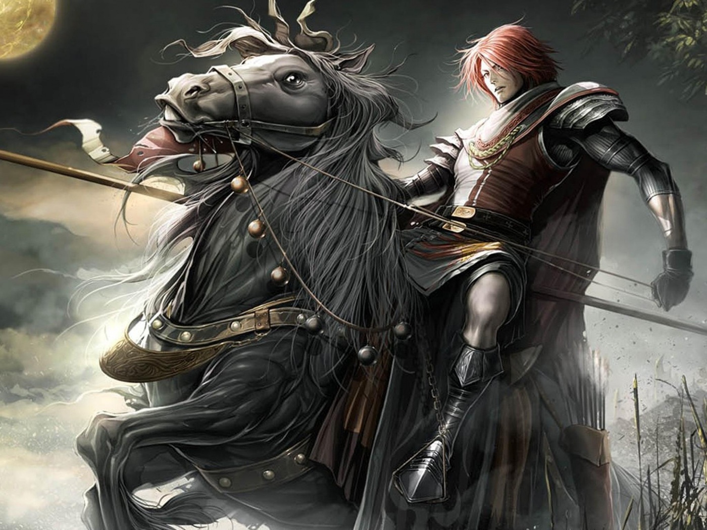 Рыцарь с копьем обои