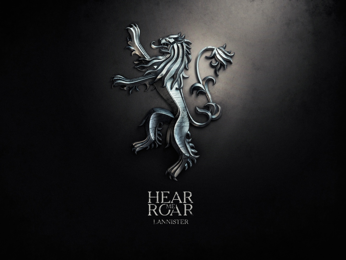Металлический герб дома Ланнистеров обои