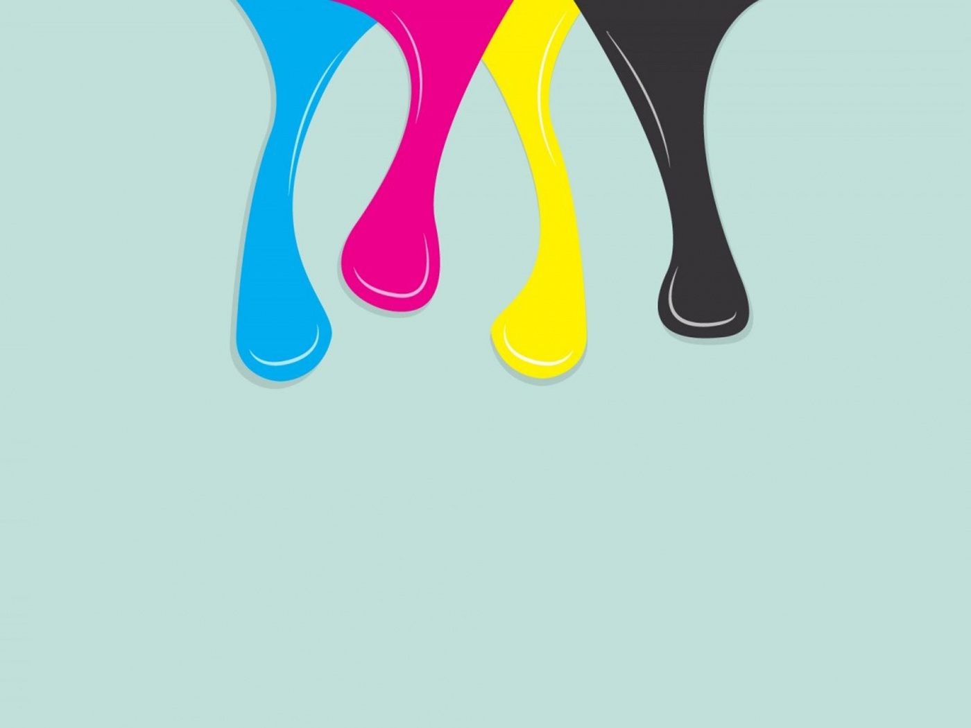 Цветный подтеки обои