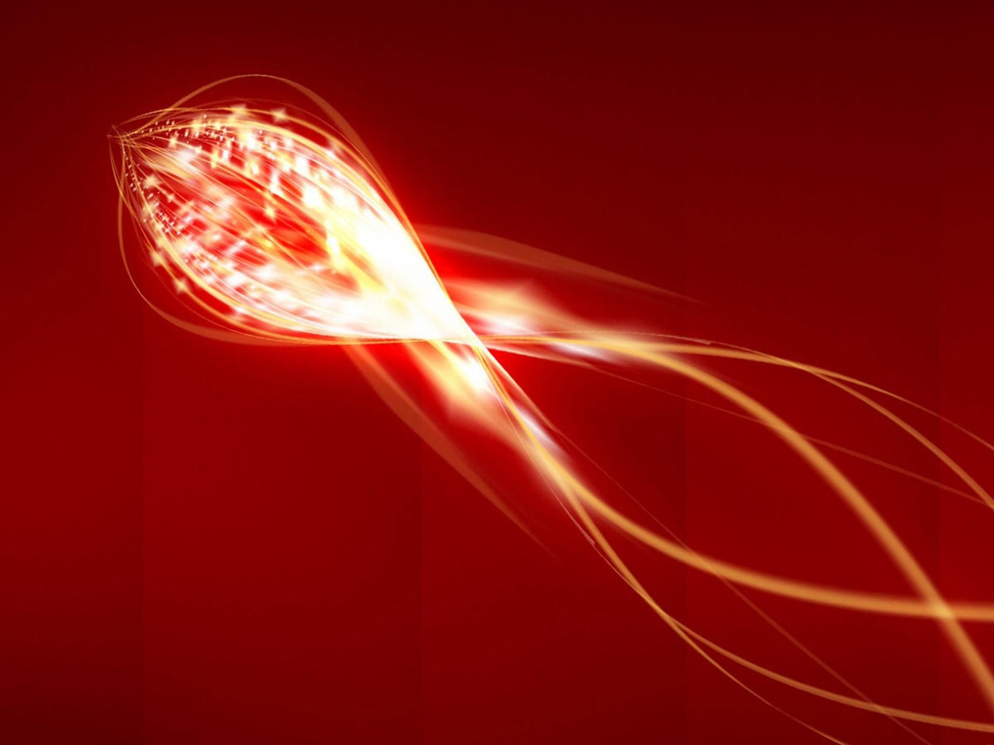 Сгусток красных линий обои