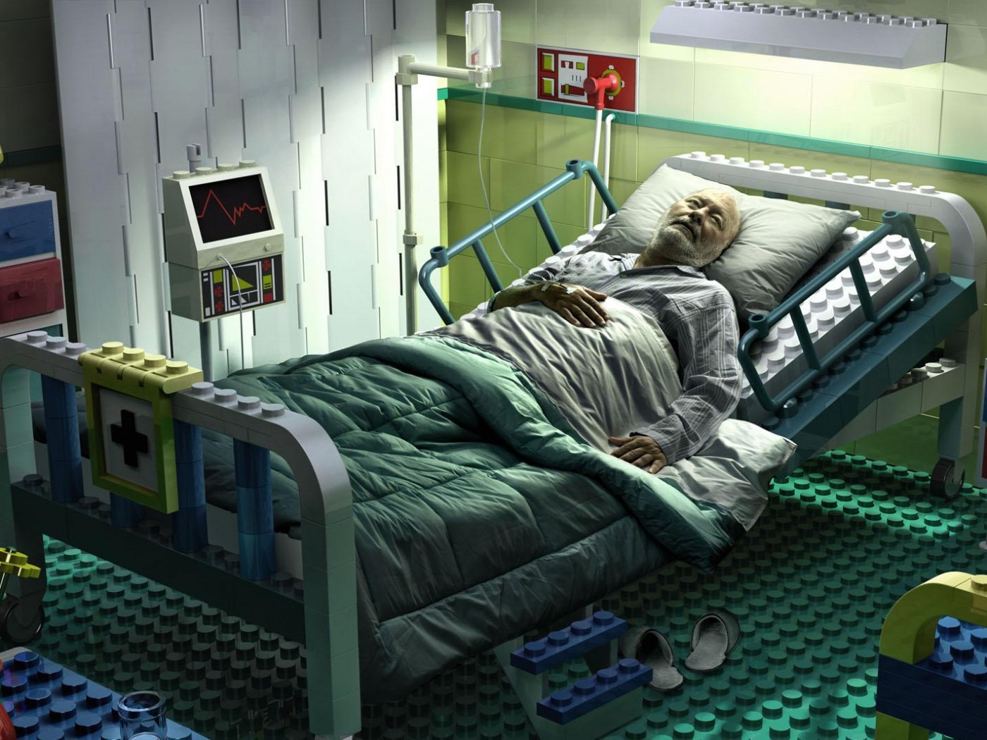 Лего больница обои