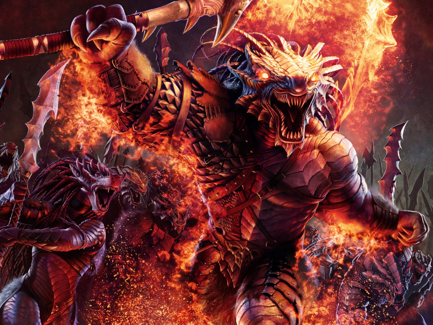 Dragonborn Barbarian обои