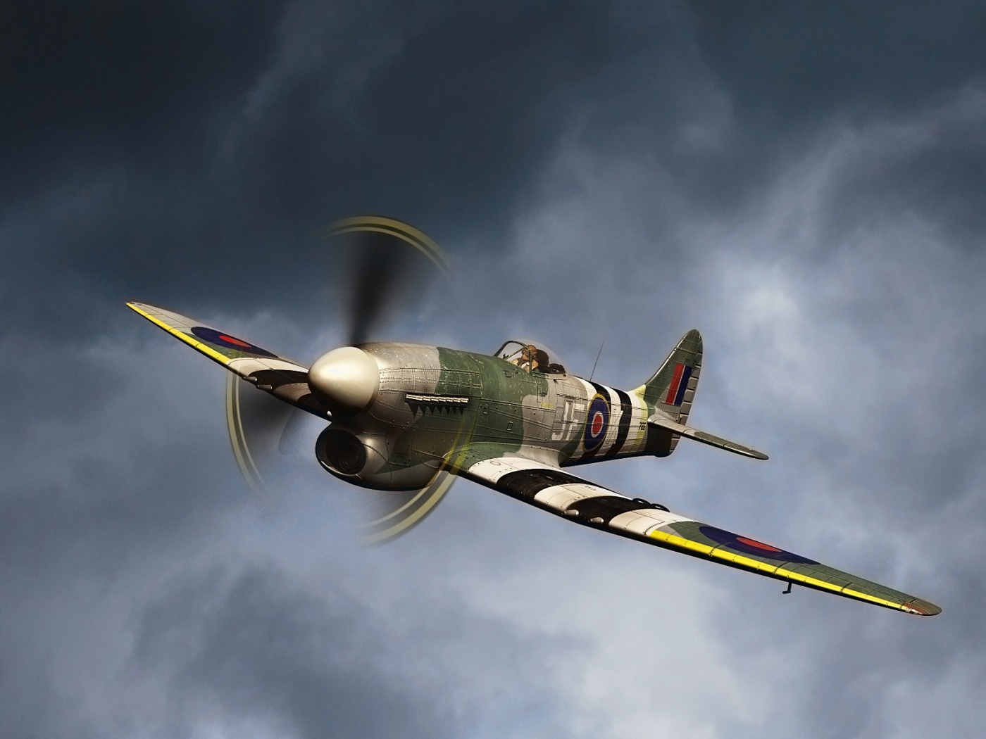 Истребитель времён Второй Мировой Войны обои