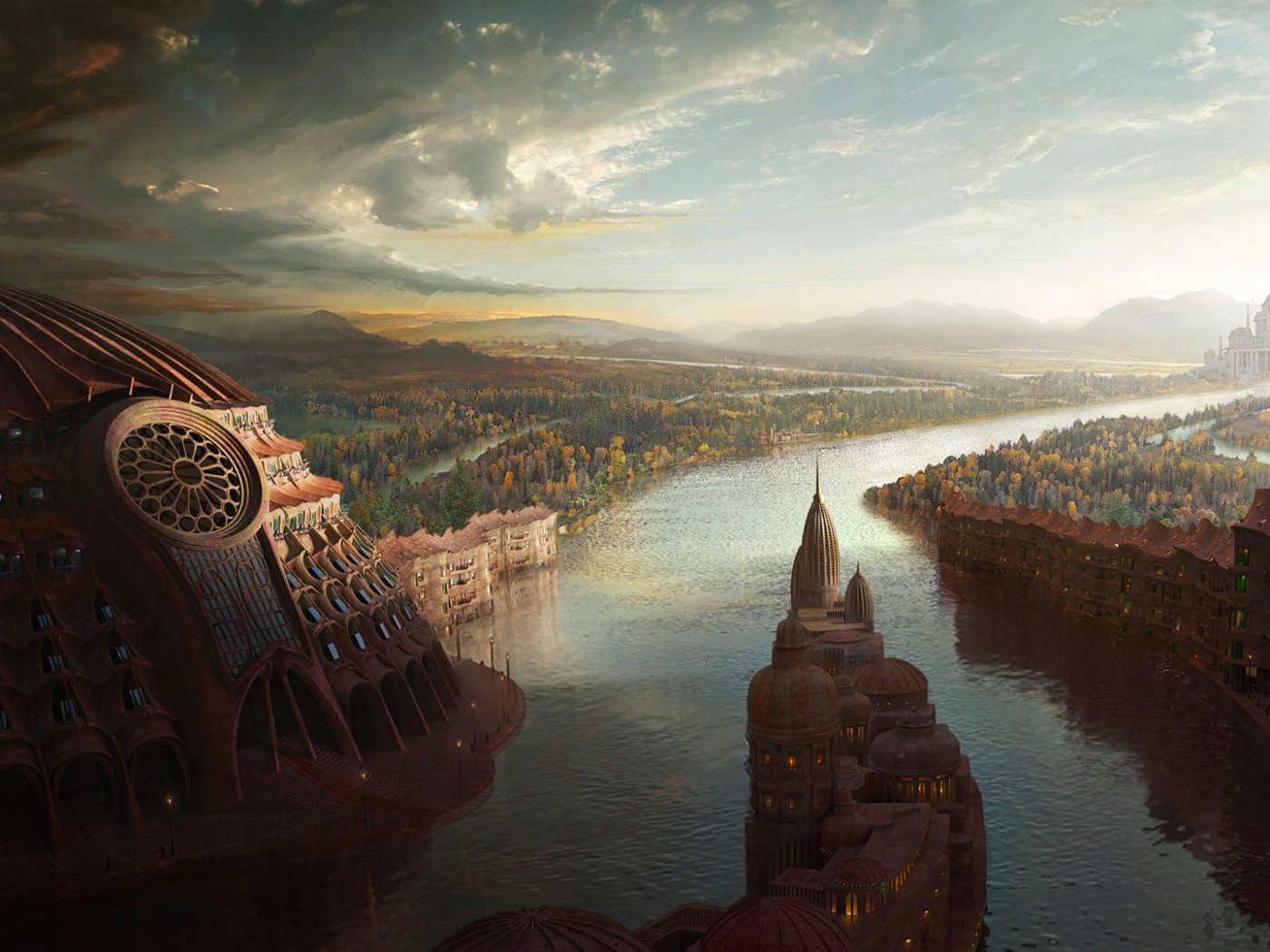 Древний город обои