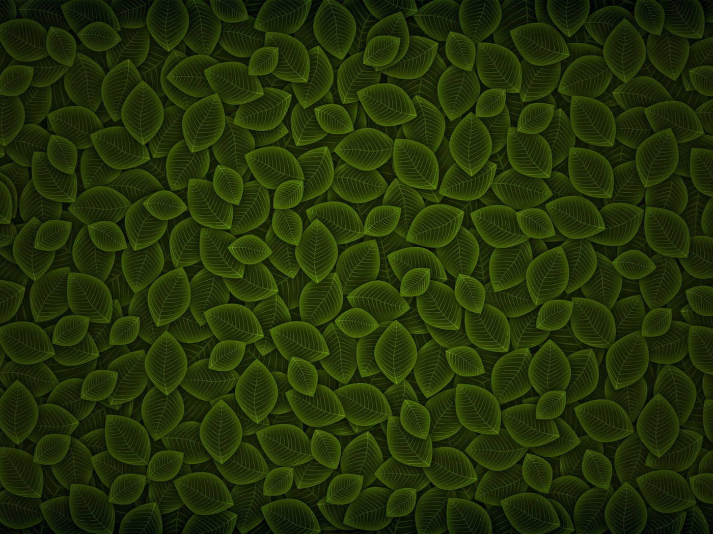 Векторные зеленые листья обои