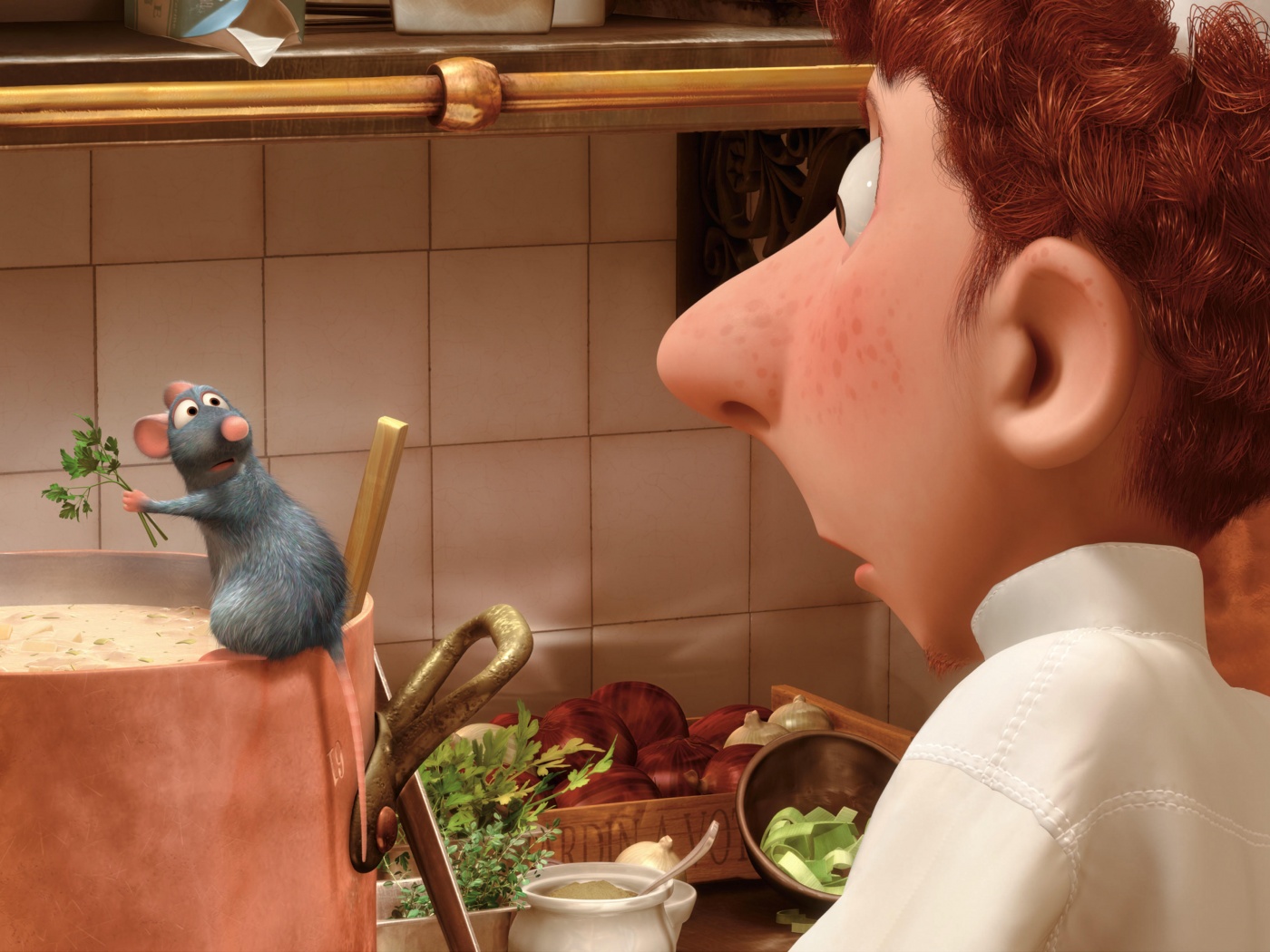 Рататуй варит суп обои