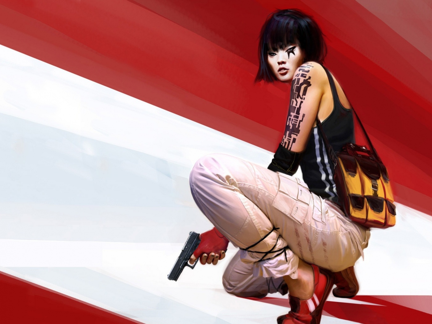 Фейт с пистолетом обои