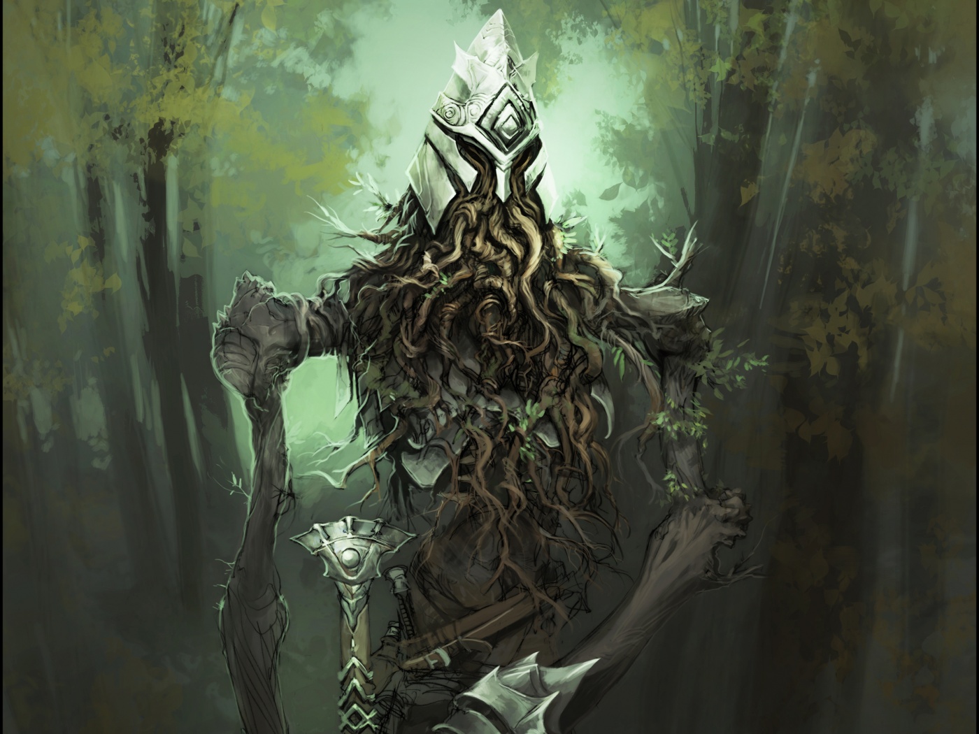 Зеленый король обои