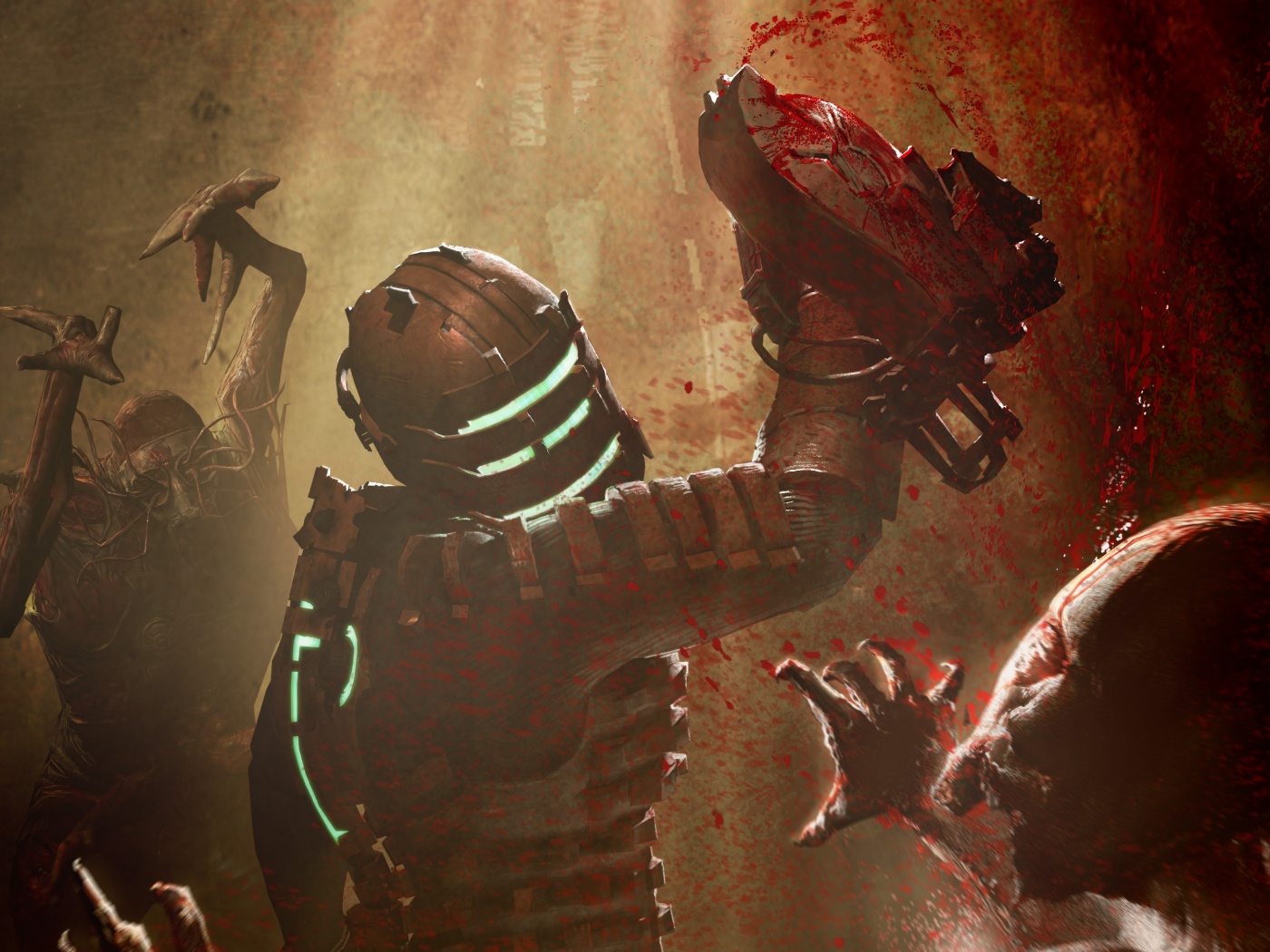 Айзек Кларк выпилил монстра обои