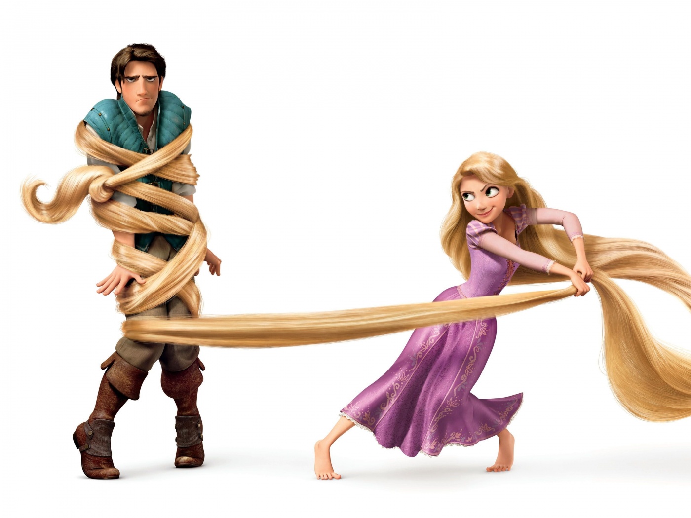 Рапунцель и пойманный Флин обои