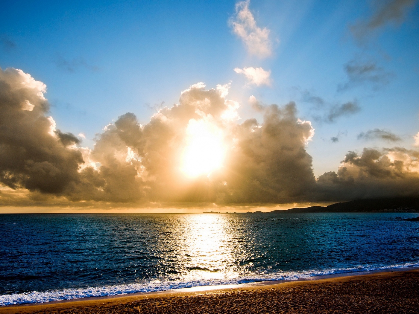 Солнечный пляж обои