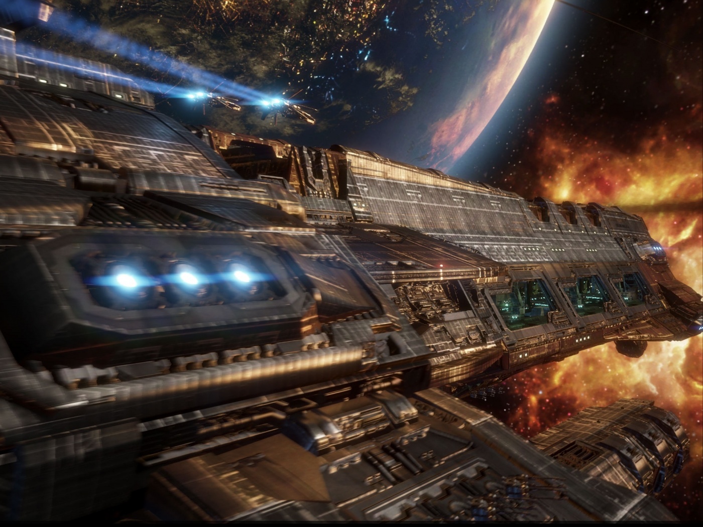 Космический корабль обои