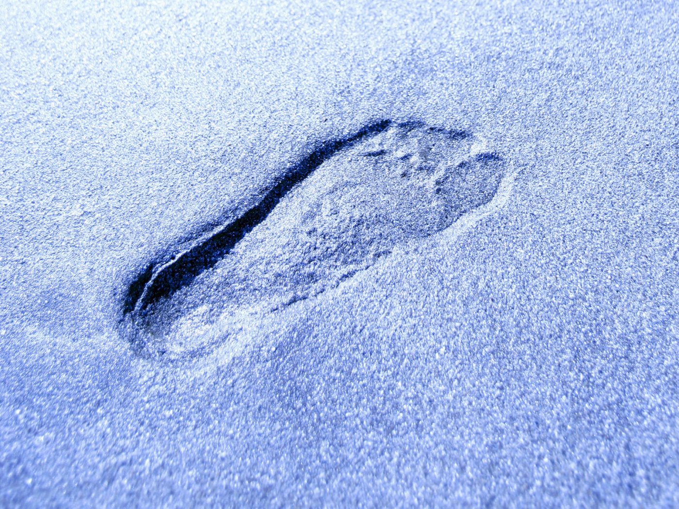 Отпечаток ноги обои