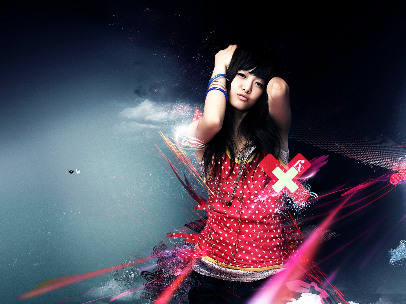 Гламурная китаянка обои