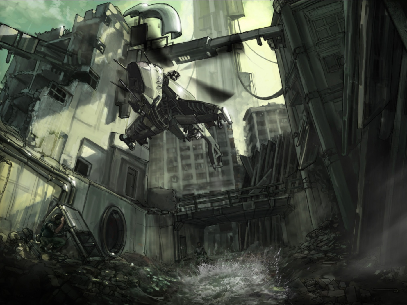 City 17 из Half Life обои