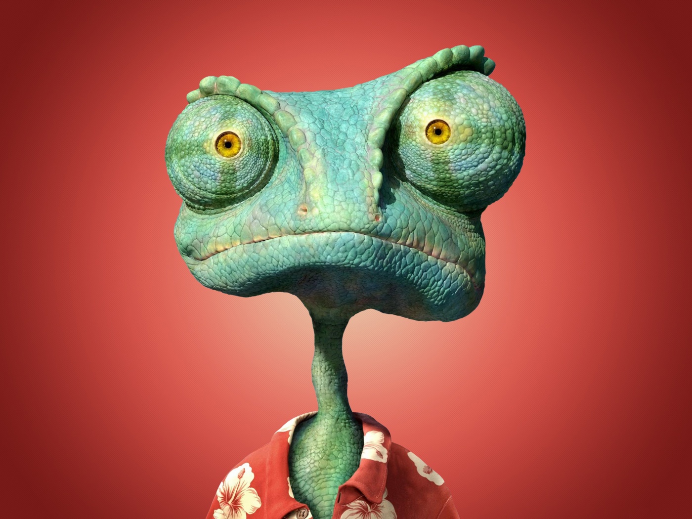 Ранго на красном фоне обои