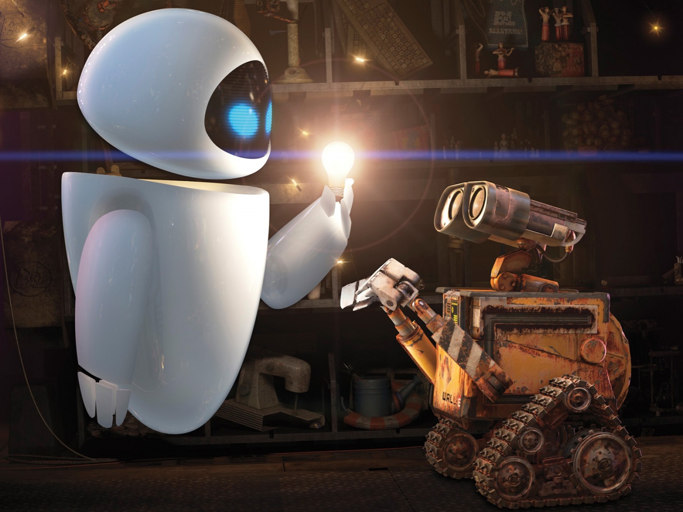 WALL-E и Ева обои
